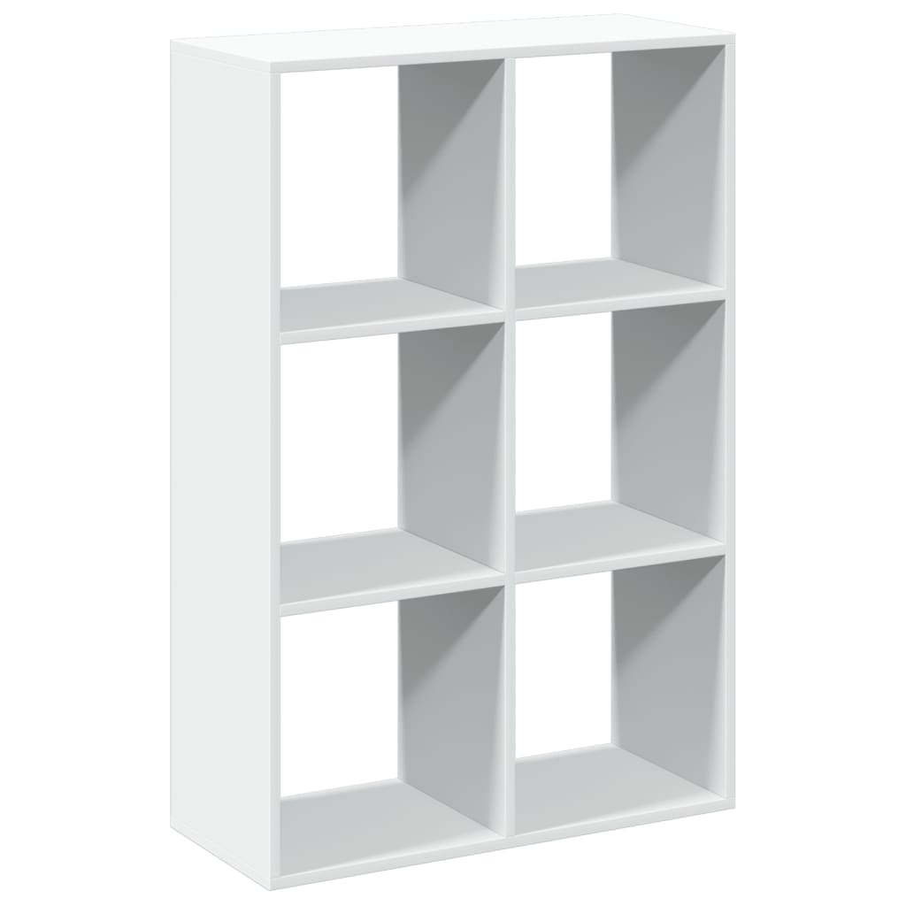 Bücherregal Weiß 137,5x29x137,5 cm Holzwerkstoff