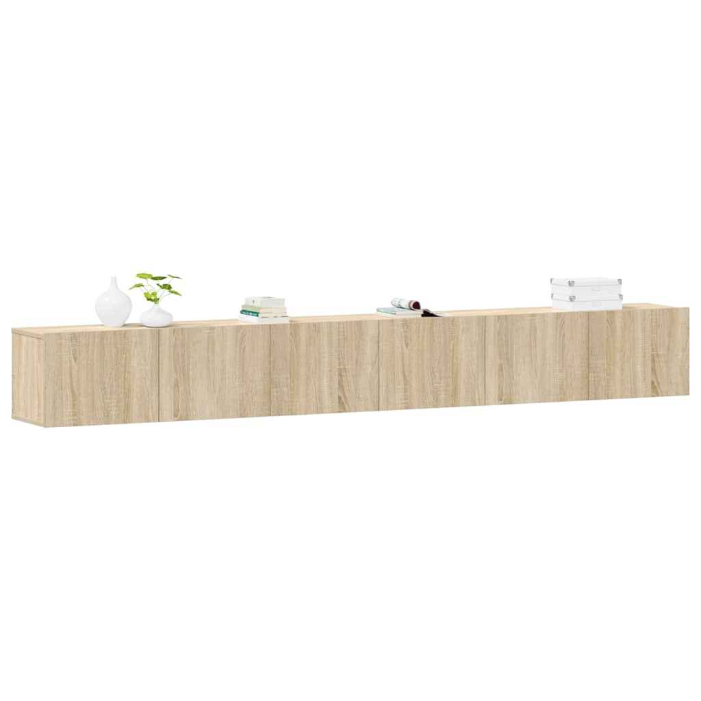 3-tlg. TV-Schrank-Set Weiß Holzwerkstoff