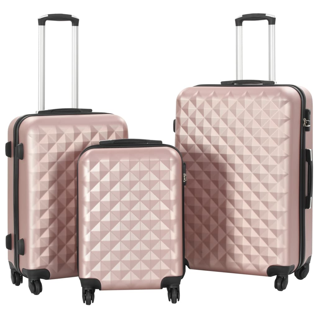 Hartschalen-Trolley-Set 3 Stk. Blau ABS