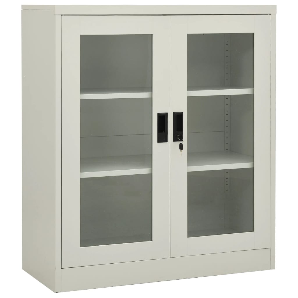 Büroschrank Weiß 90x40x70 cm Stahl