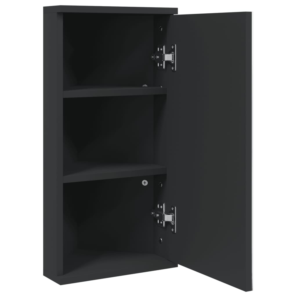 Eck-Spiegelschrank Weiß 30x24x60 cm