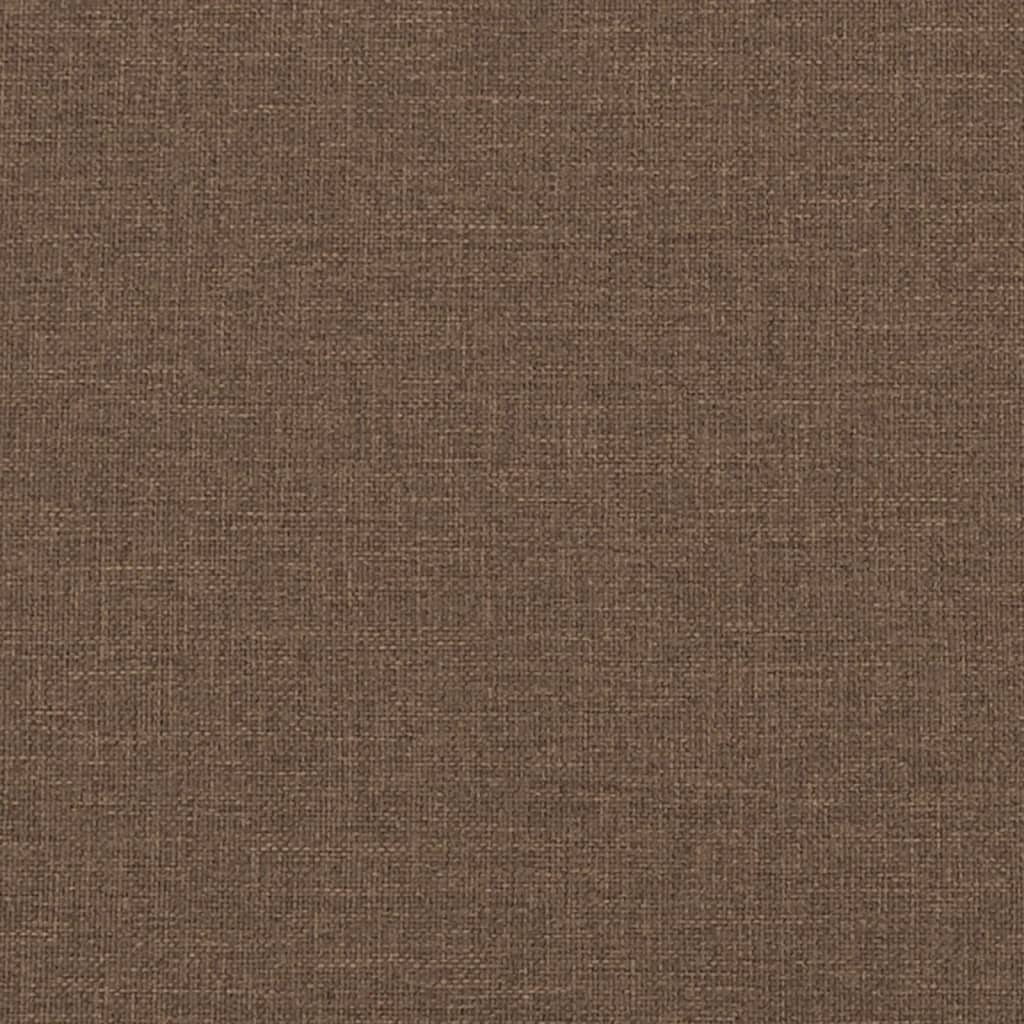 3-Sitzer-Sofa mit Hocker Creme 180 cm Stoff