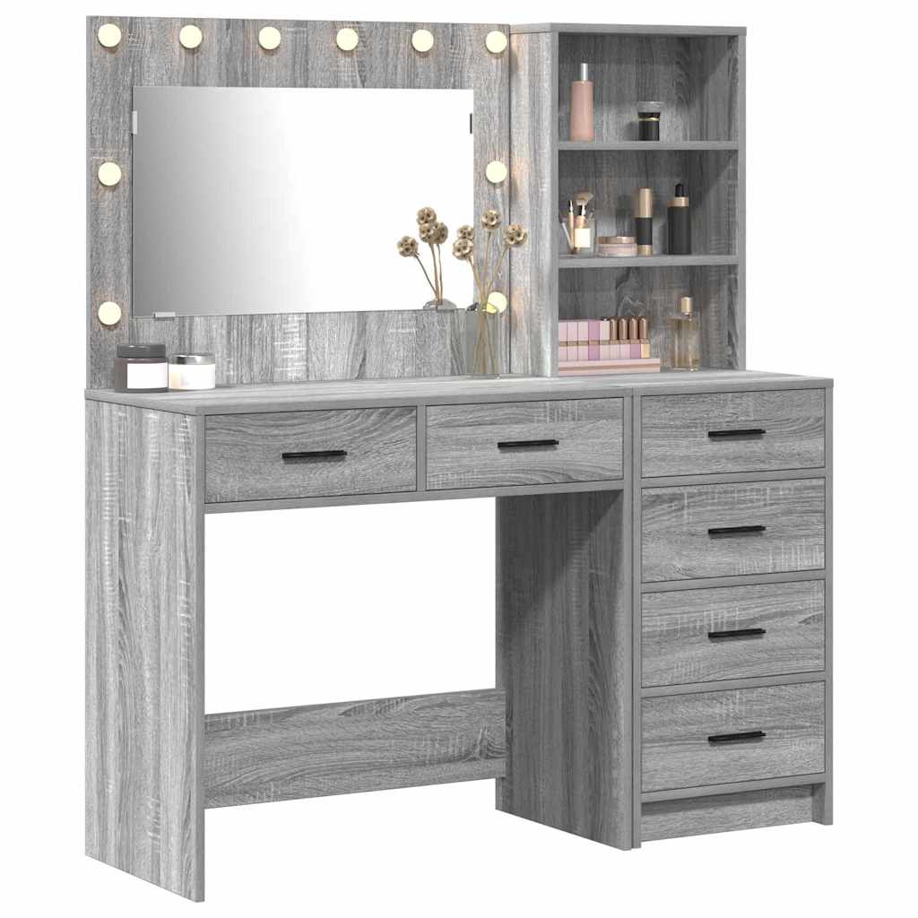 Schminktisch mit Regal Weiß 78,5 x 41 x 135 cm Holzwerkstoff