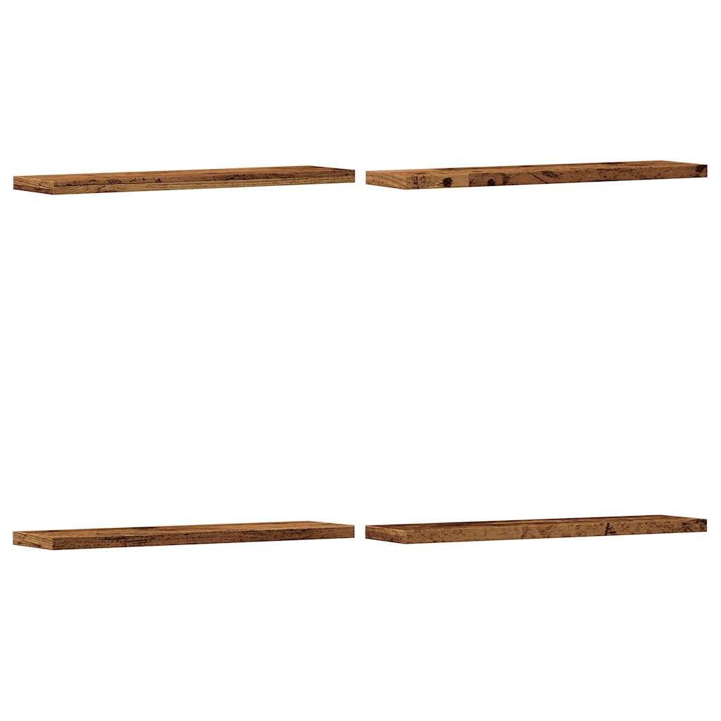 Bücherregal-Bretter 4 Stk. Weiß 40x10x1,5 cm Holzwerkstoff