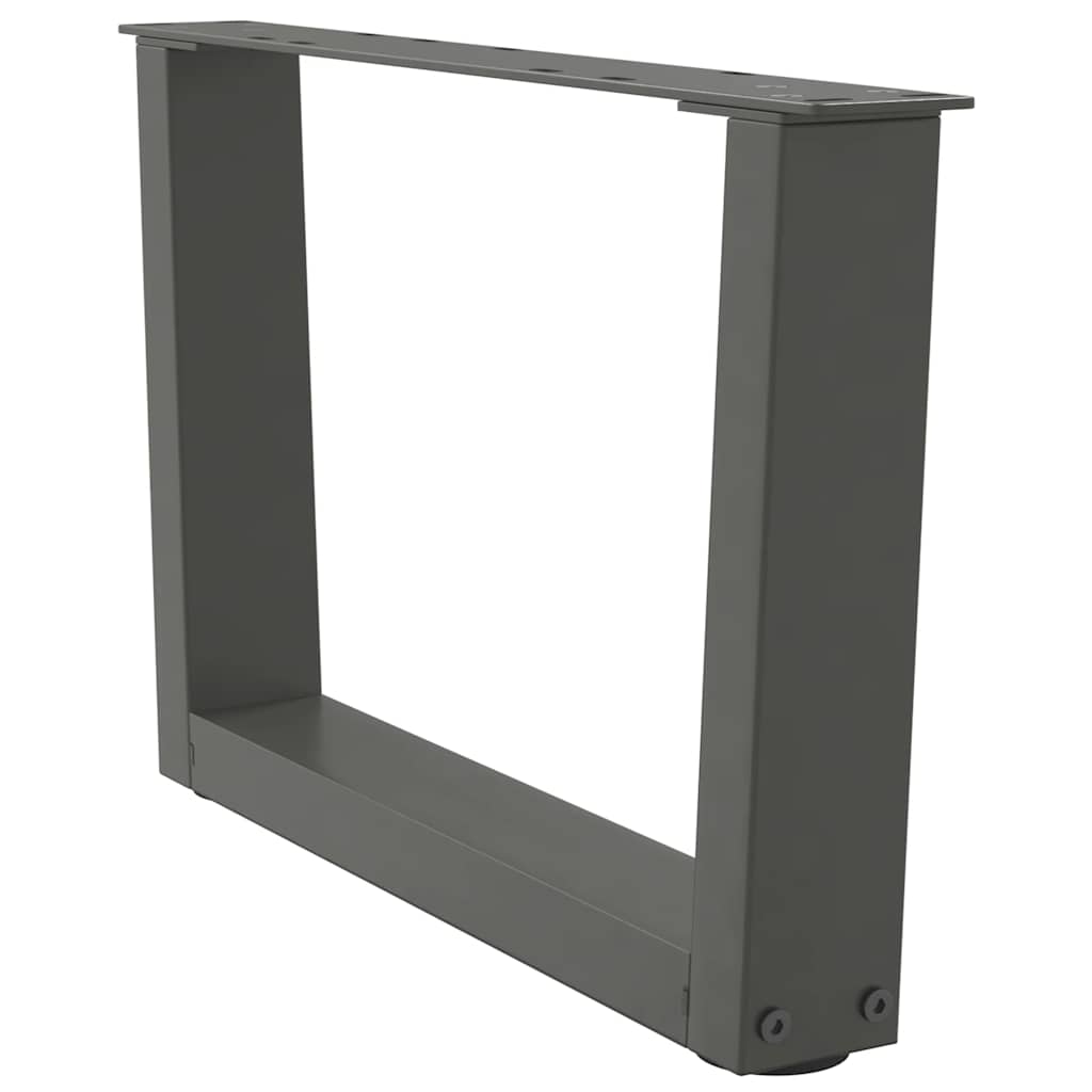 Couchtischbeine V-Form 2 Stück Schwarz 30x(30-31,3) cm Stahl