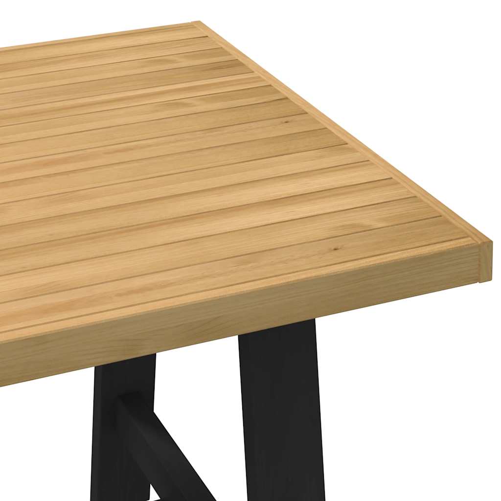 Esstisch NOAIN U-Form-Beine 180x90x75 cm Massivholz Kiefer