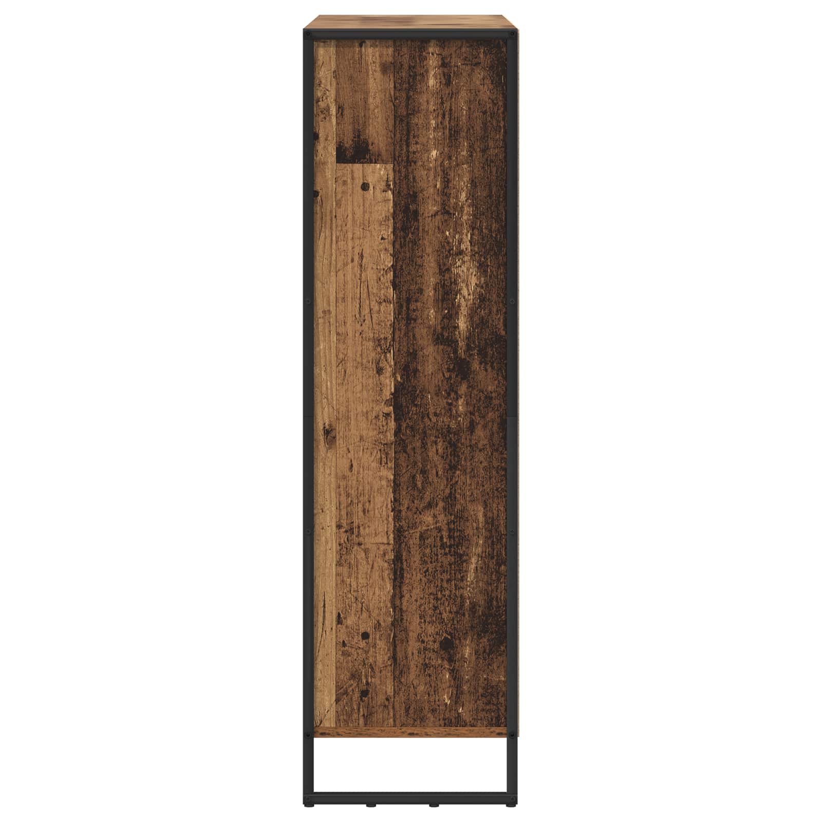 Bücherregal 2 pcs Schwarz Eichen-Optik 99,5 x 30 x 108 cm
