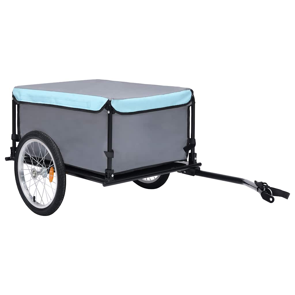 Fahrradanhänger Schwarz und Gelb 65 kg