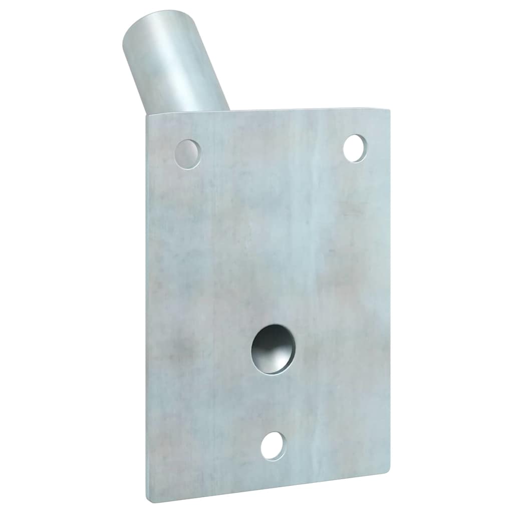 Fahnen Pole Holde Schwarz 10,5 x 7,5 x 0,25 cm Stahl