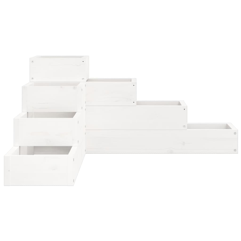Pflanzentreppe 4 Stufen 80,5x79x36 cm Massivholz Kiefer