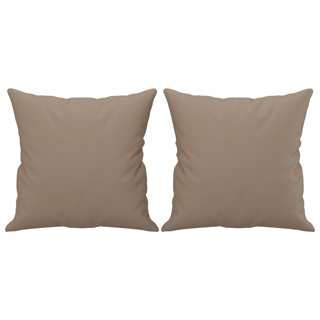 3-Sitzer-Sofa mit Zierkissen Schwarz 180 cm Kunstleder