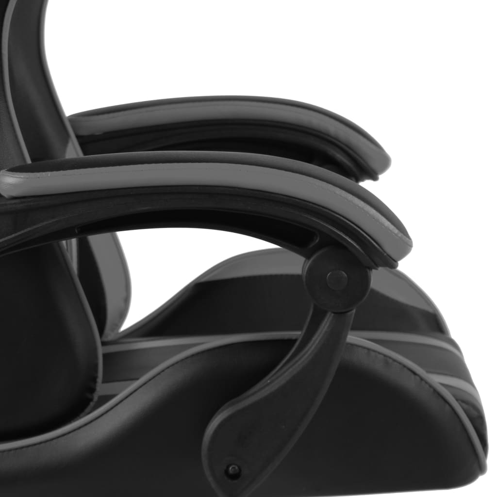 Gaming-Stuhl Schwarz und Blau Kunstleder