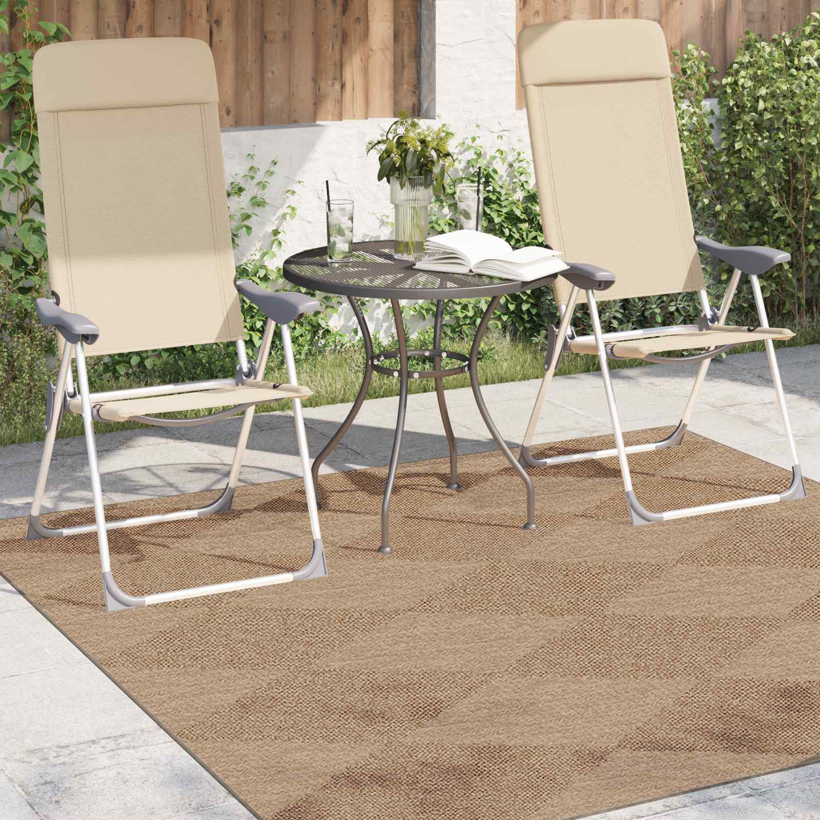 Bereichsteppiche Rechtwinklig AGIRA Natur 150 x 80 cm Polyester