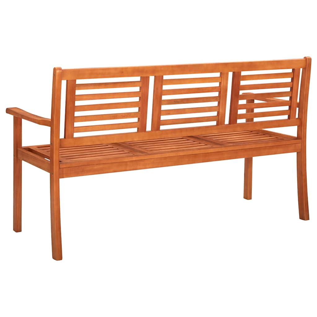 Gartenbank 2-Sitzer 120 cm Massivholz Eukalyptus