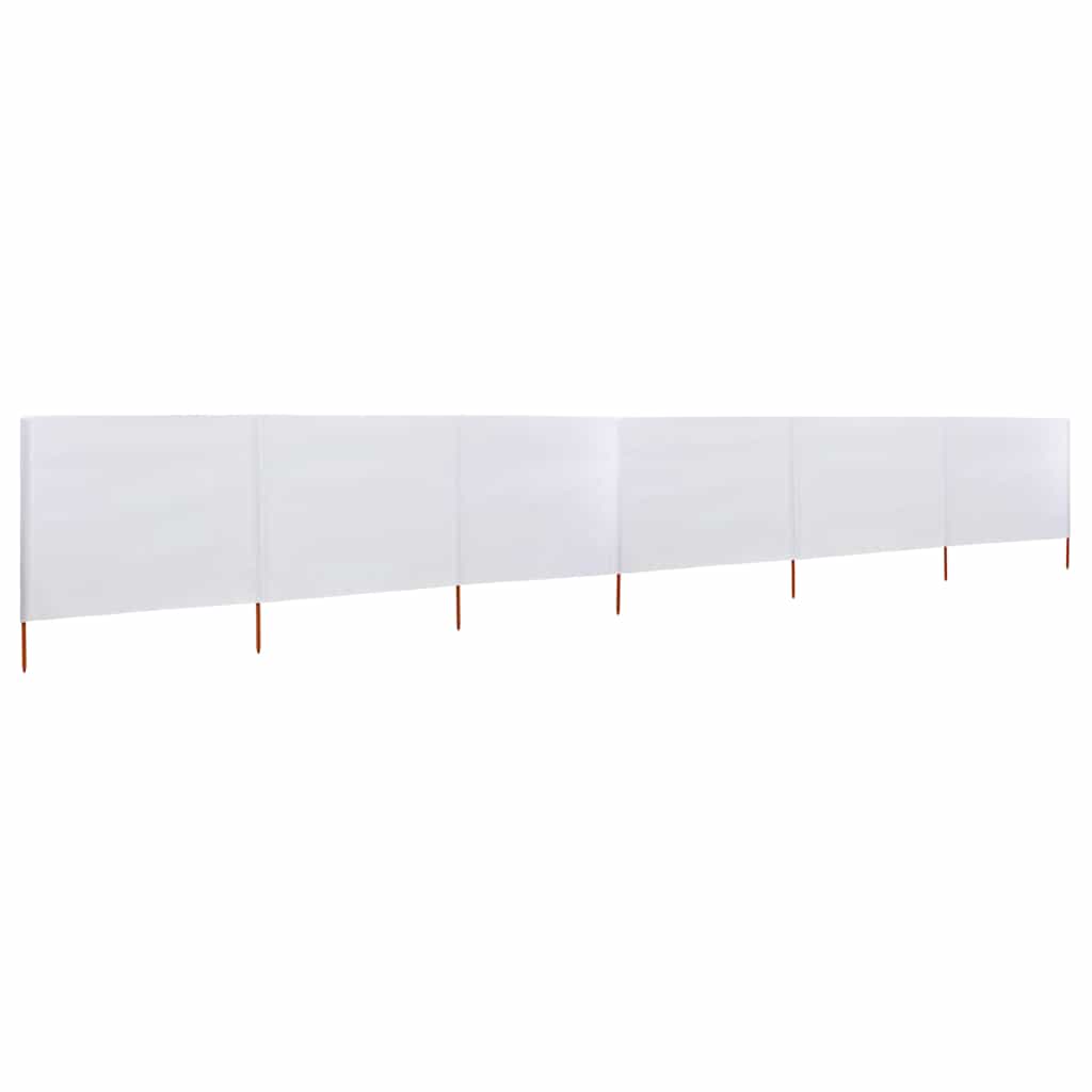3-teiliges Windschutzgewebe 400 x 120 cm Weiß