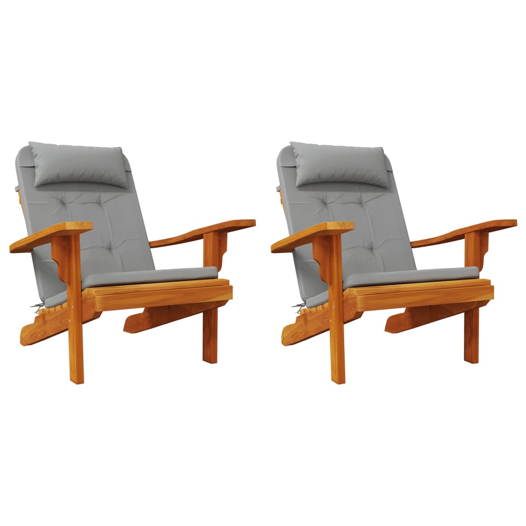 Adirondack-Auflagen 2 Stk. Hellblau Oxford-Gewebe
