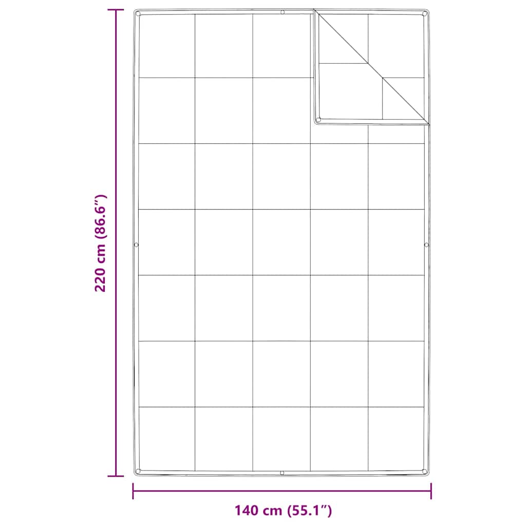 2-in-1 Bettdecke Weiß 135 x 200 cm Feder