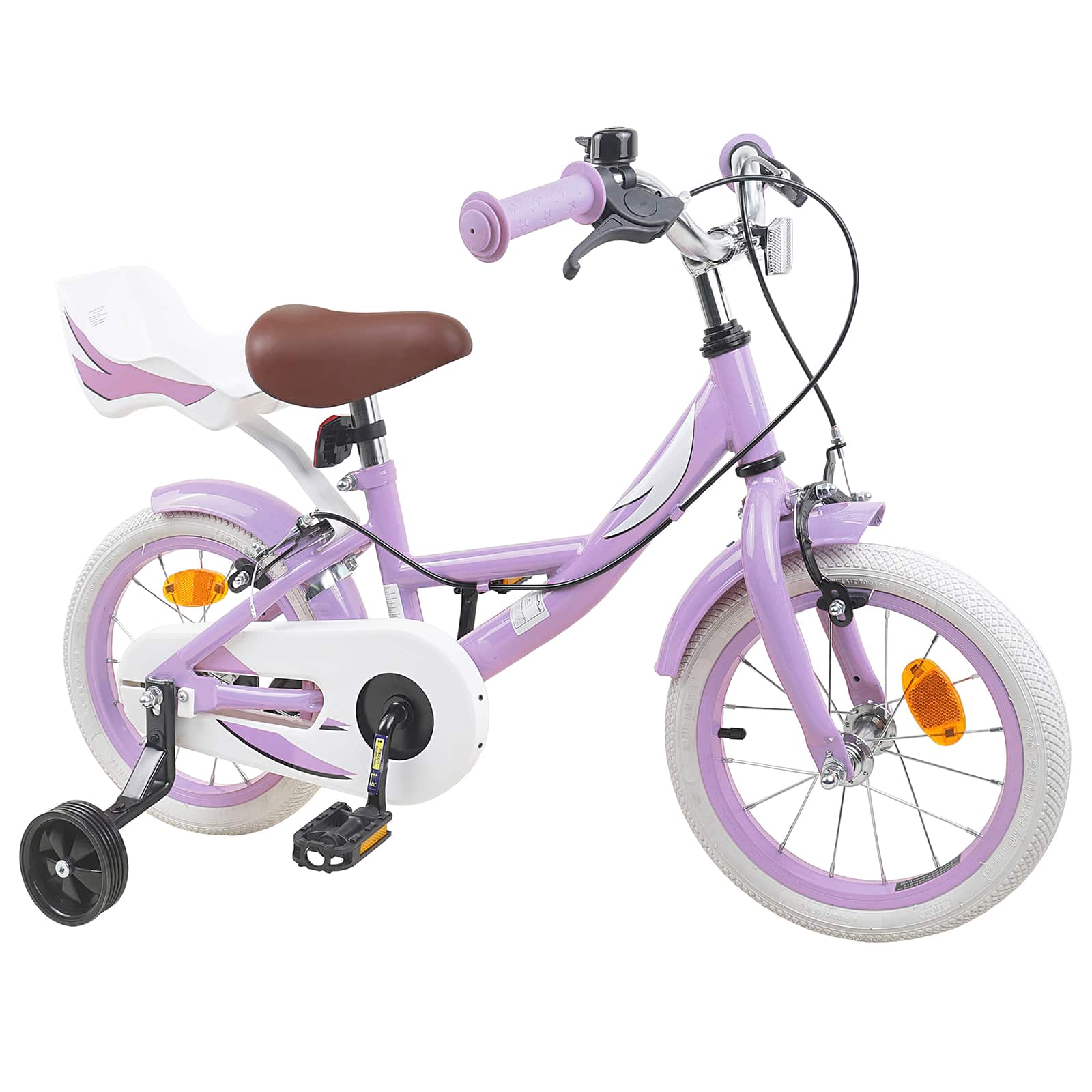 Kinderfahrrad 12 Zoll für 2-4 Jahre alt Hellrosa