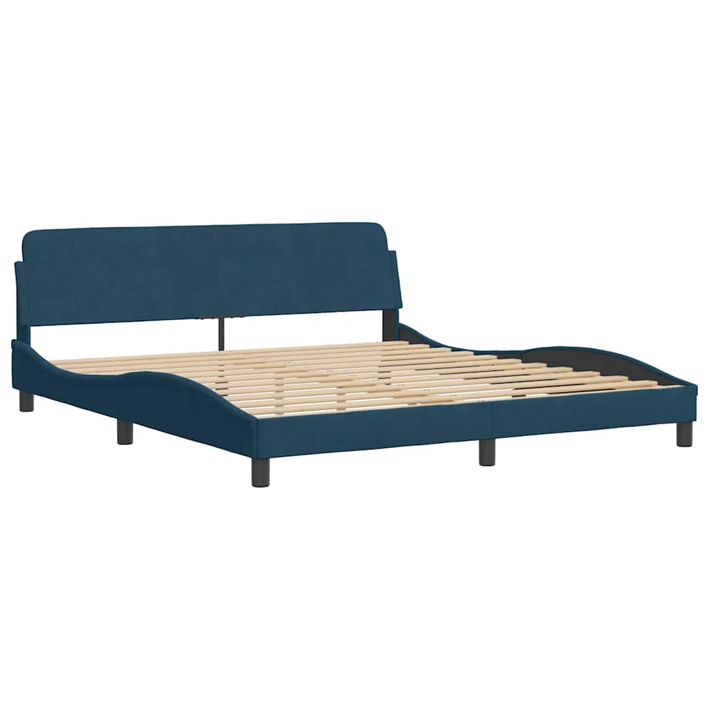 Bettgestell "Dover" Hellgrau 80x200 cm Samt