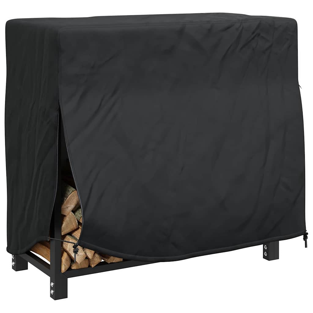 Abdeckung für Kaminholzregal Uni Schwarz 210D Oxford Stoff