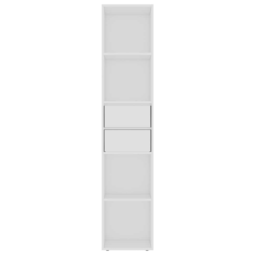 Bücherregal Weiß 36x30x171 cm Holzwerkstoff