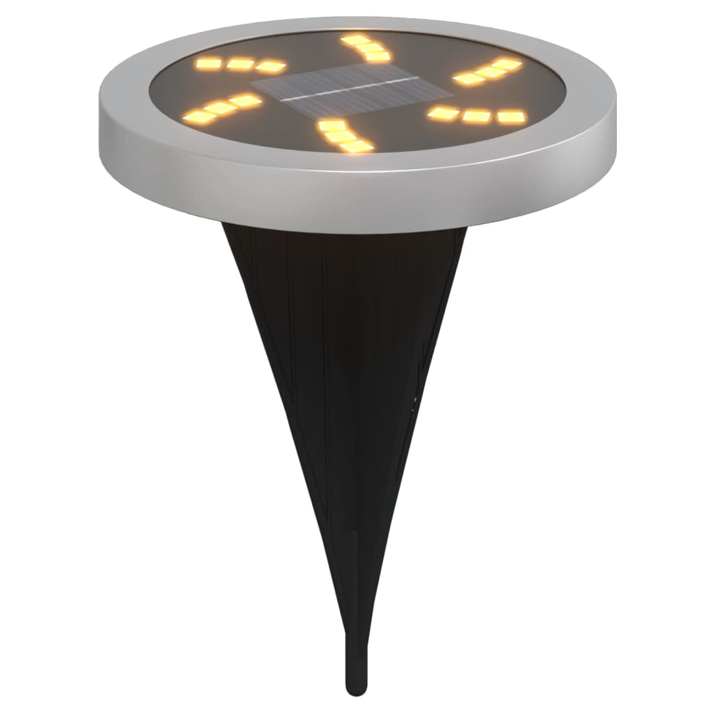 Solar-Bodenleuchten mit Erdspieß 4 Stk. Warmweiß