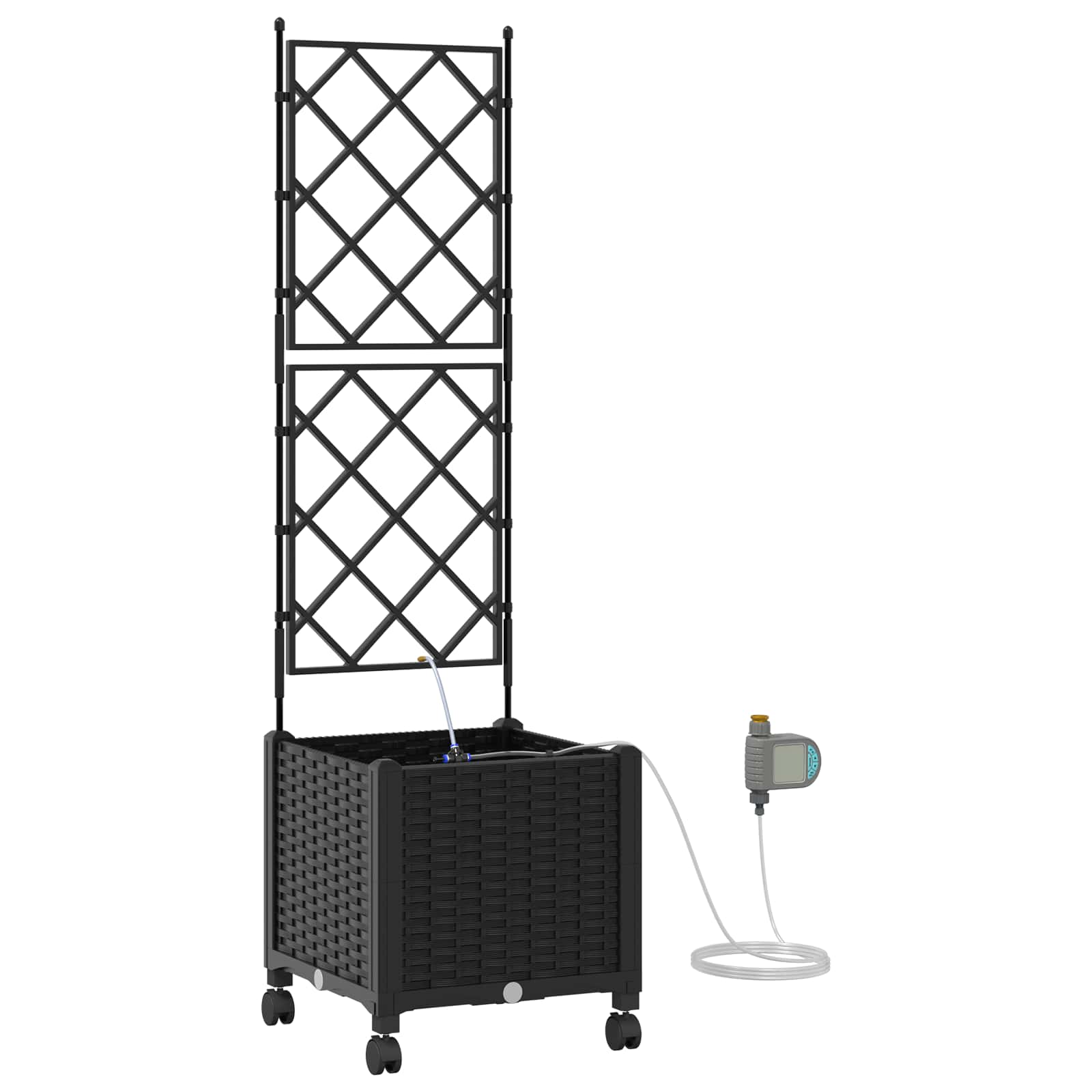 Garten-Pflanzgefäß 4 Stk. Braun 160 x 40 x 22 cm PP