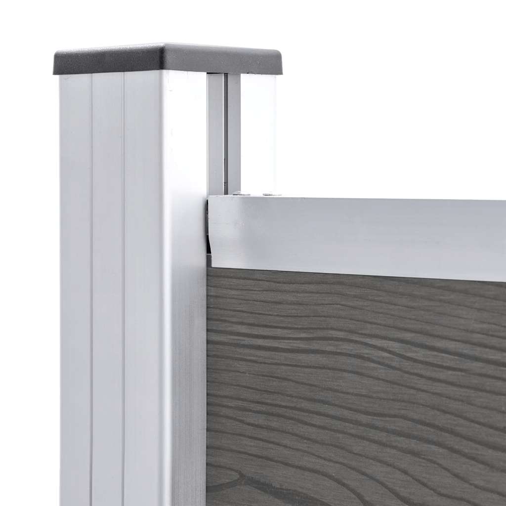 Zaunelement WPC 95x186 cm Braun