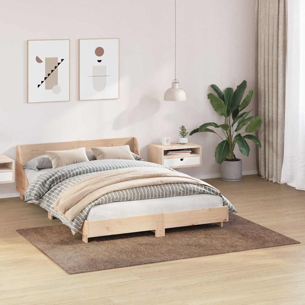 Anti-Rutsch Shaggy Teppich Dunkelgrau 200 x 200 cm PP