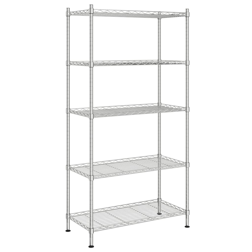 Lagerregal mit 3 Böden 60x35x76 cm Schwarz 150 kg