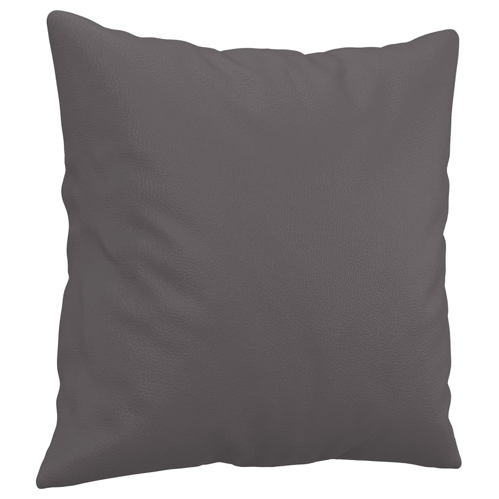 3-Sitzer-Sofa mit Zierkissen Schwarz 180 cm Kunstleder