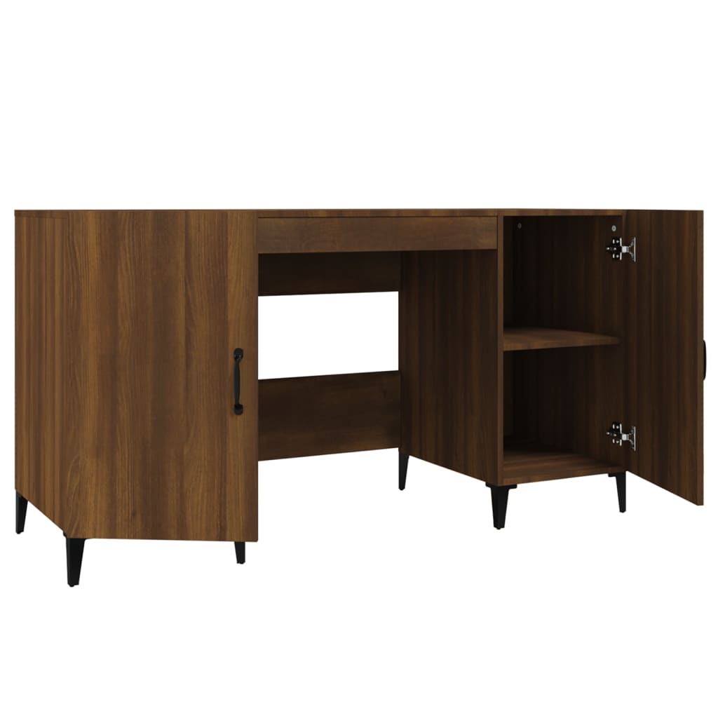 Schreibtisch mit Tür Altholz 140 x 50 x 75 cm Holzwerkstoff
