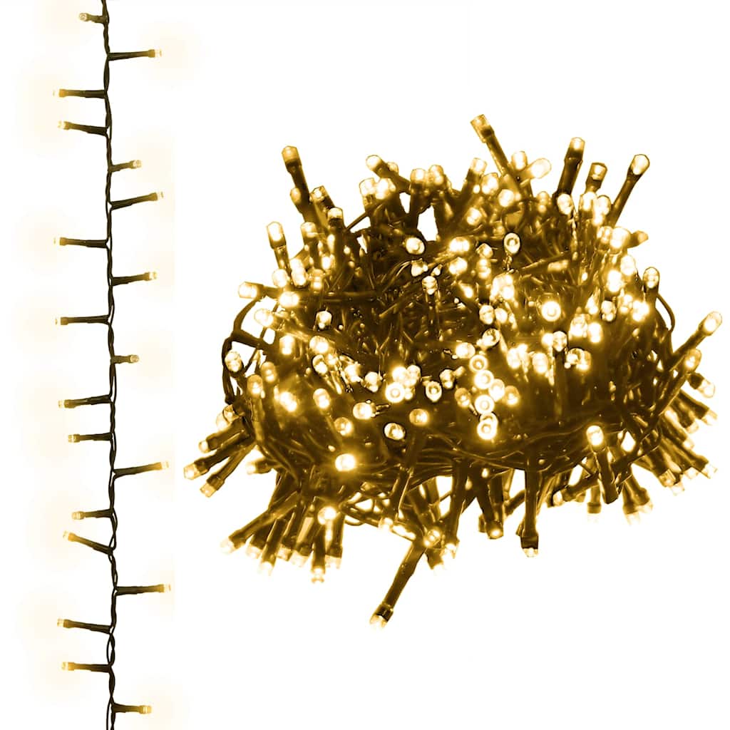 LED-Lichterkette mit 400 LEDs Warmweiß 13 m PVC