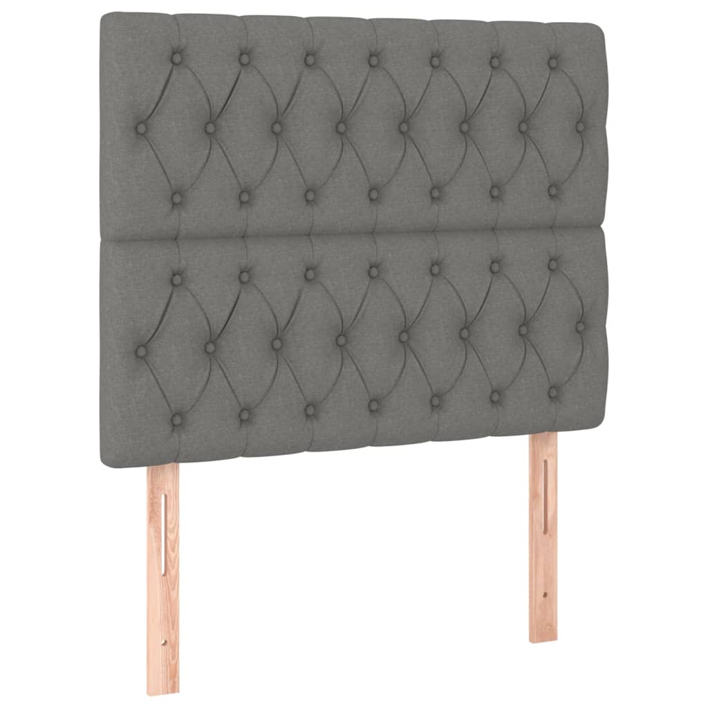 Kopfteil Hellgrau 80x7x118/128 cm Stoff