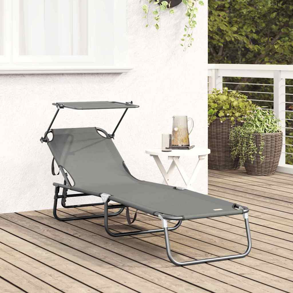 Klappbare Sonnenliege Blau 190 x 57 x 81 cm Oxford