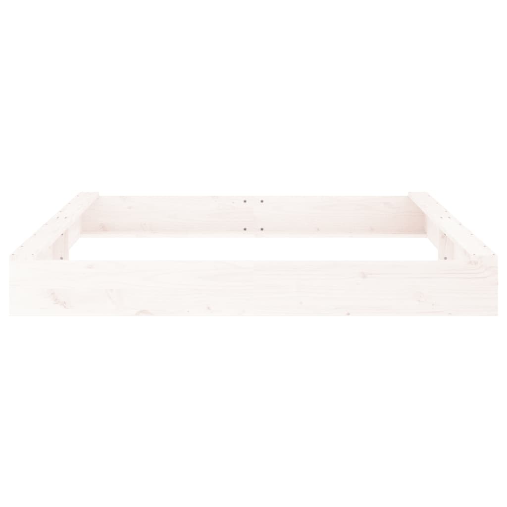 Sandkasten mit Sitzen Honigbraun Quadratisch Massivholz Kiefer