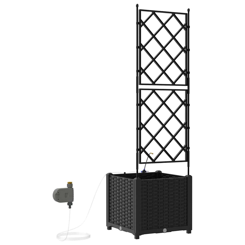 Garten-Pflanzgefäß 4 Stk. Braun 160 x 40 x 22 cm PP