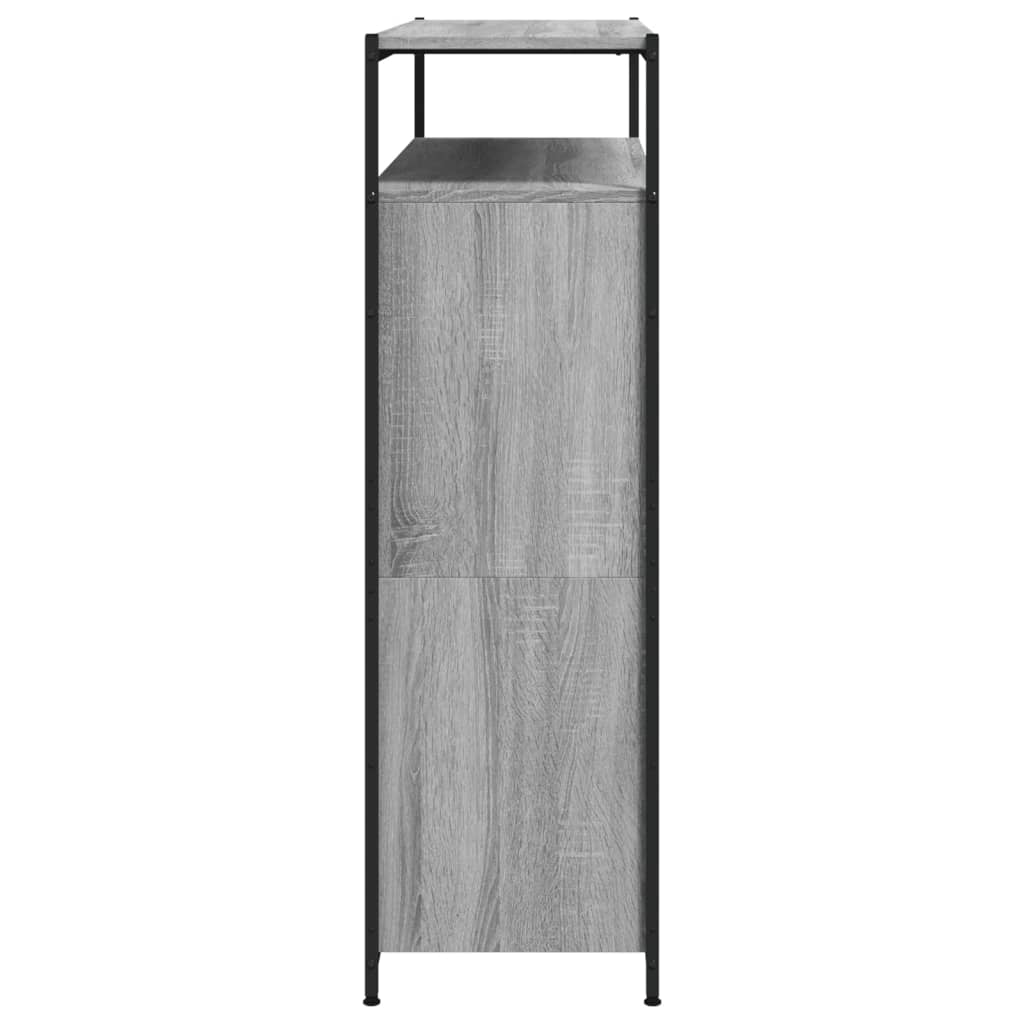 Schuhschrank mit 4 Klappen Sonoma-Eiche 100x34x112 cm