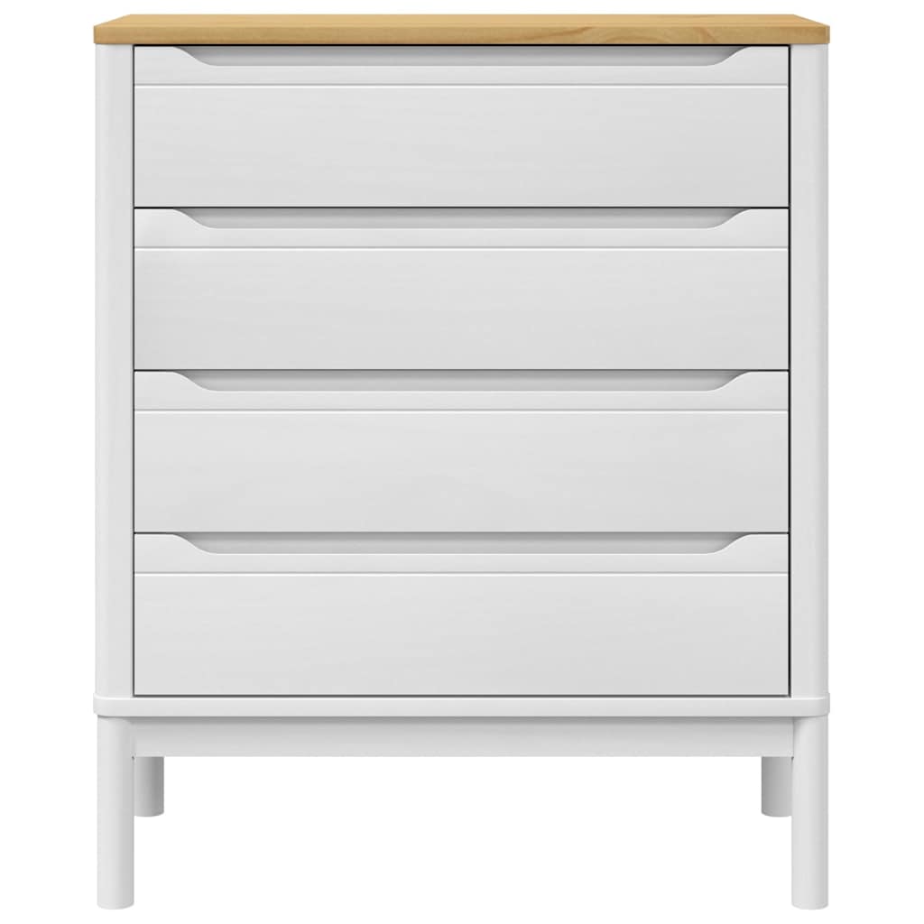 Kommode FLORO Wachsbraun Massivholz Kiefer