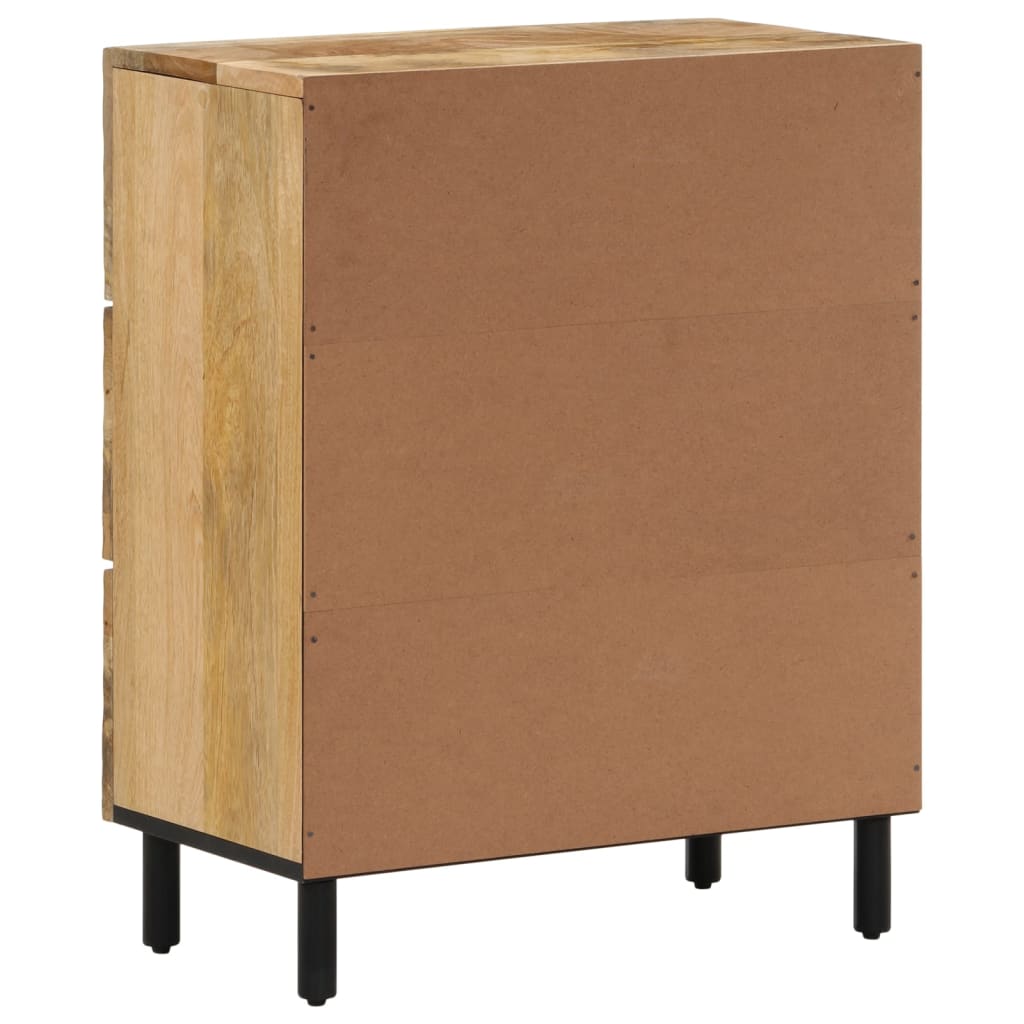 Beistellschrank 60x33x75 cm Massivholz Akazie