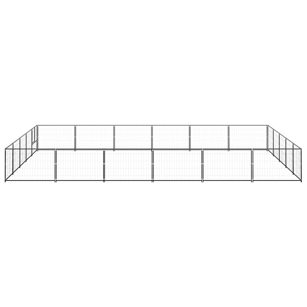 Hundezwinger Schwarz 4 m² Stahl