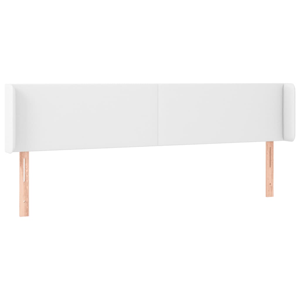 Kopfteil mit Ohren Creme 83x16x78/88 cm Kunstleder