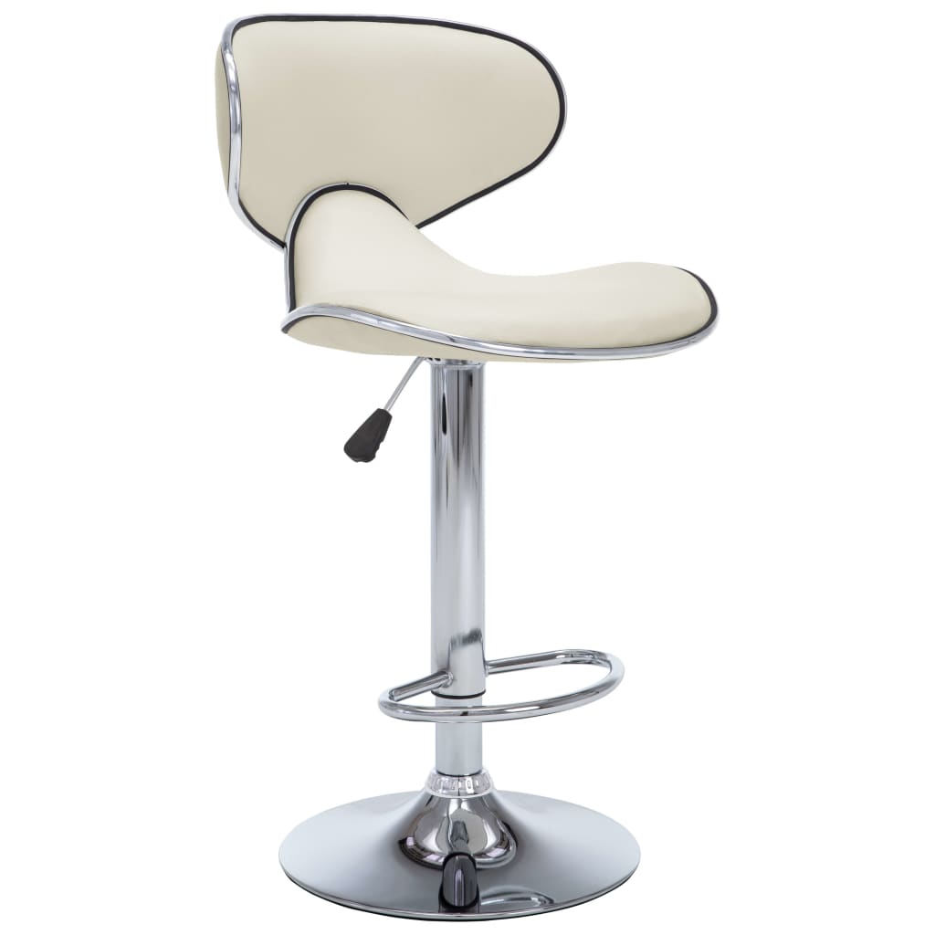 Barhocker 2 Stk. Rot Kunstleder