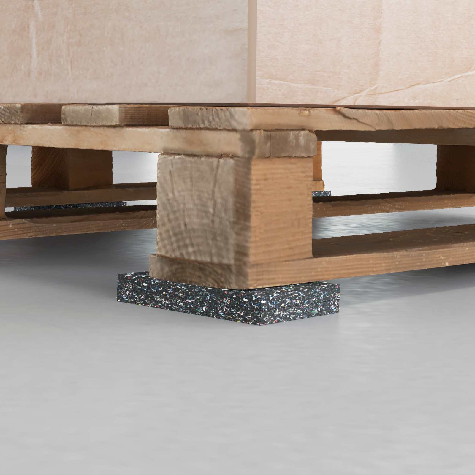 Gummi-Granulat-Rolle Schwarz 200 x 5 x 0,3 cm Gummi