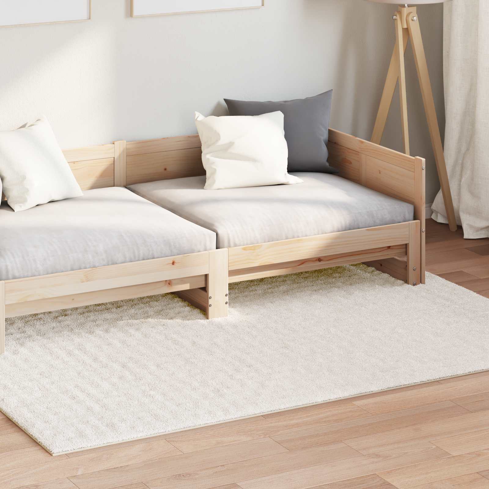 Bereichsteppiche Rechtwinklig SIROLO Creme 150 x 80 cm