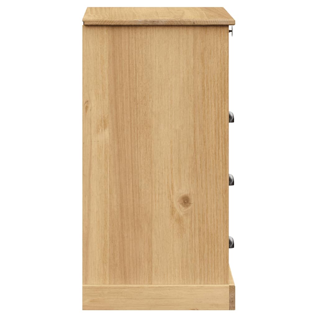 Kommode VIGO Weiß 80x40x76 cm Massivholz Kiefer