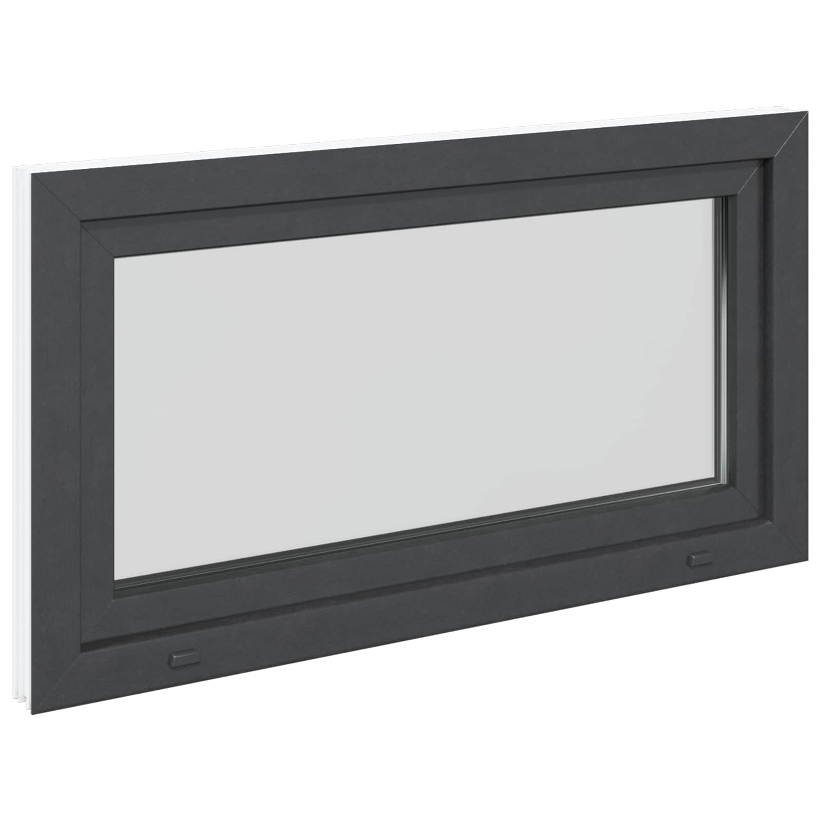 Kellerfenster RISOR 50 x 50 cm PVC und Glas Weiß