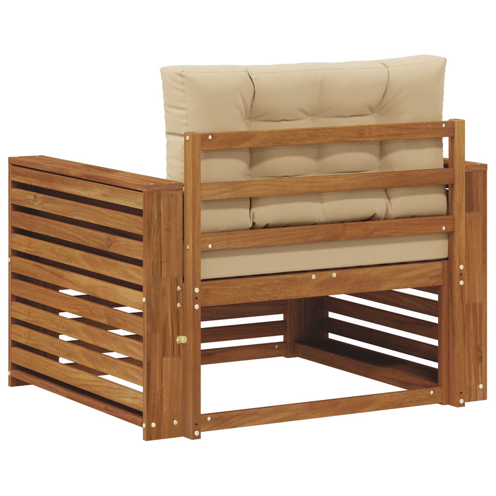 2 Stück Outdoor-Sofa Natur