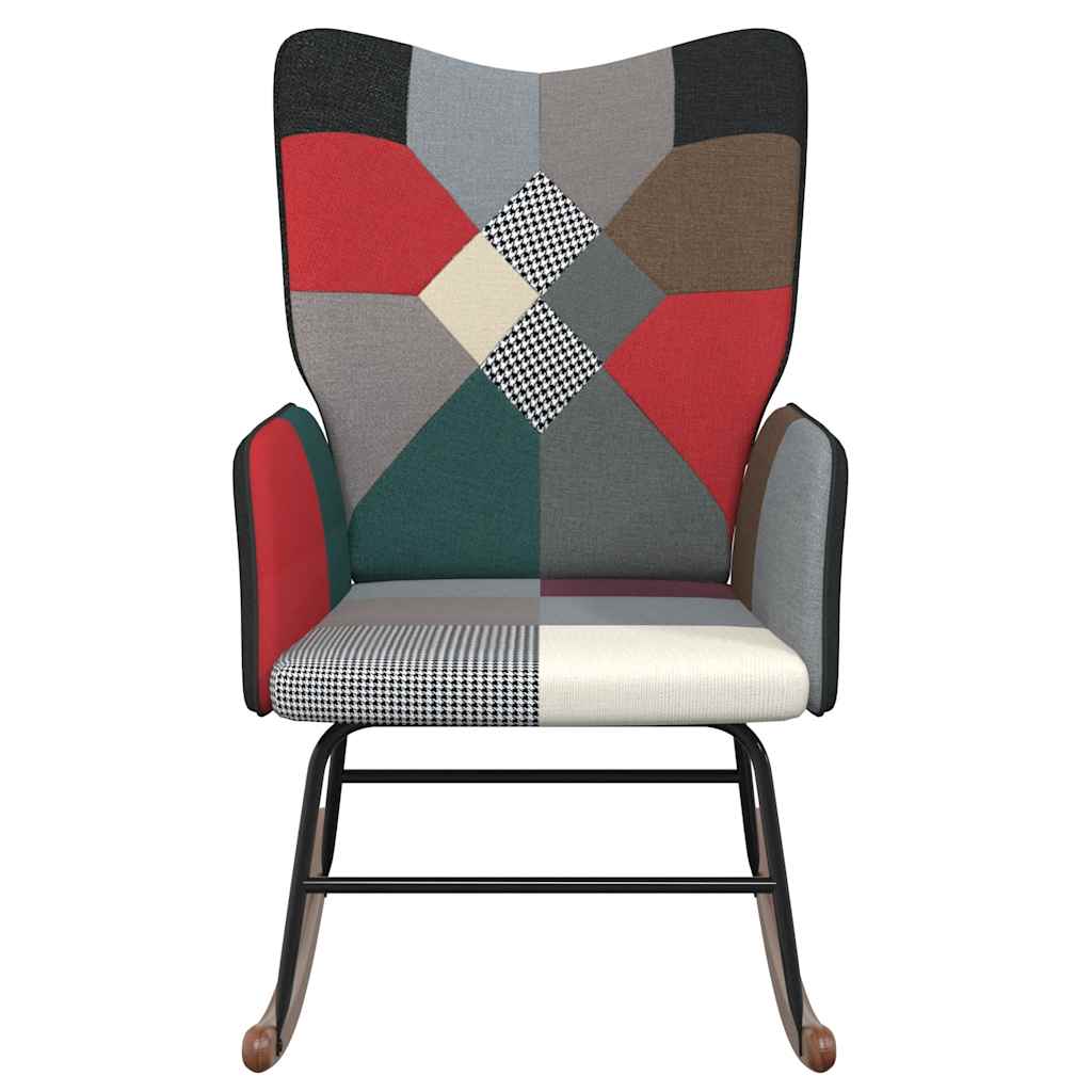 Schaukelstuhl Patchwork Stoff