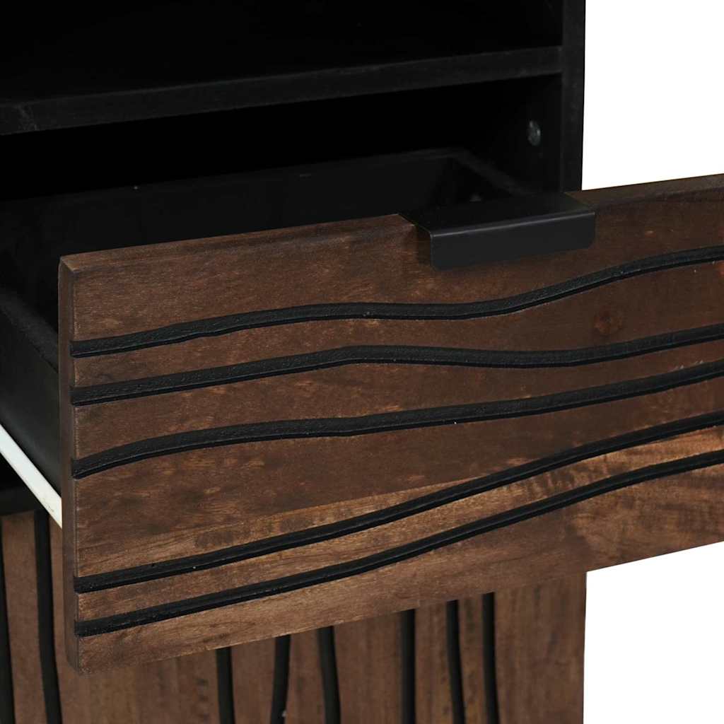 Badezimmerschrank Natur 38 x 33 x 160 cm Holzwerkstoff